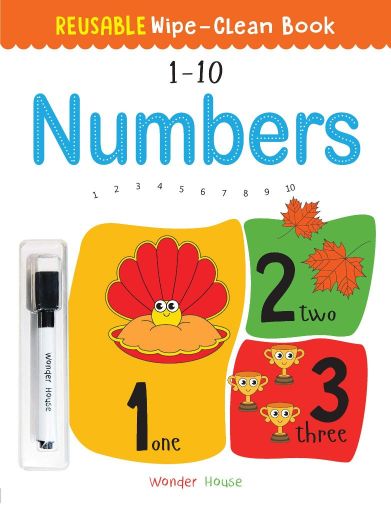 Wonder house Reusable Wipe-Clean Book 1-10 Numbers